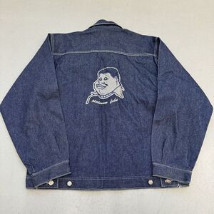 FUBU Platinum denim jacket mens 2XL Fat Albert And The Junkyard Gang Y2K hip hop